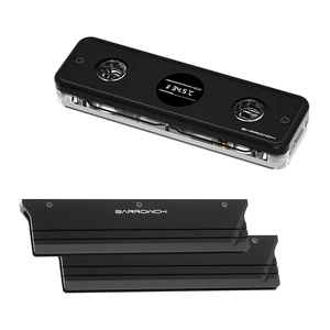 Barrow RAM Water Block Kit with TFT Display Edition, 2 RAM Cooling Housings, Black Barrow RAM Water Block Kit with TFT Display Edition, 2 RAM Cooling Housings, Black