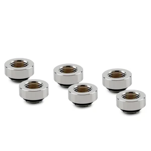 Thermal Grizzly DeltaMate MF7 Extender Fitting, Gloss Nickel, 6-pack Thermal Grizzly DeltaMate MF7 Extender Fitting, Gloss Nickel, 6-pack