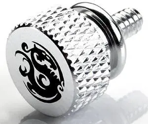 Bitspower Thumb Screw with Logo, Size #6-32, Silver