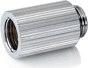Bitspower Touchaqua G1/4" Male to Female Extender Fitting, 25mm, Glorious Silver, 2-pack Bitspower Touchaqua G1/4" Male to Female Extender Fitting, 25mm, Glorious Silver, 2-pack