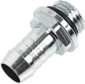 Alphacool 10mm (3/8") barbed fitting G1/4 with O-Ring "FatBoy" - Chrome Alphacool 10mm (3/8") barbed fitting G1/4 with O-Ring "FatBoy" - Chrome