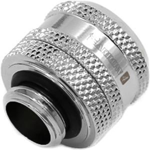 Barrow G1/4" to 14mm Hard Tubing Compression Fitting, Silver Shiny