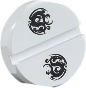 Bitspower Diamond Stop Fitting, Deluxe White