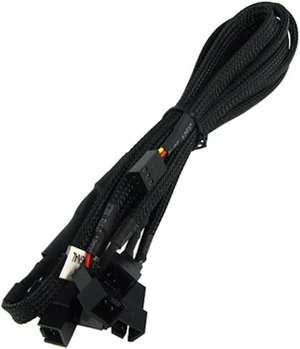 Y-Cable 3Pin Molex to 6x 3Pin Molex 60cm - black Y-Cable 3Pin Molex to 6x 3Pin Molex 60cm - black
