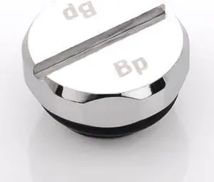 Bitspower Diamond Stop Fitting, Silver Shining