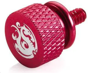 Bitspower Thumb Screw with Logo, Size #6-32, Deep Red