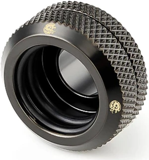 Bitspower G1/4" to Enhance Multi-Link Fitting for 16mm OD Rigid Tubing, Matte Black