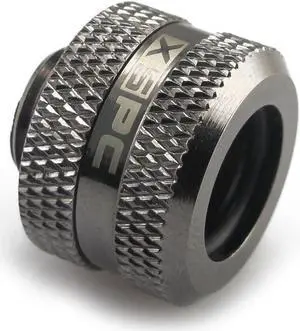 XSPC G1/4" to 10mm ID 14mm OD Rigid Tubing Fitting Black Chrome XSPC G1/4" to 10mm ID 14mm OD Rigid Tubing Fitting Black Chrome