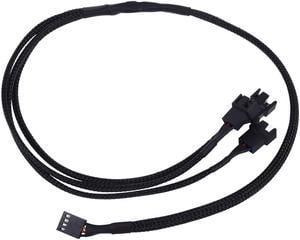 Phobya Y-cable 4Pin PWM to 3x 4Pin PWM 60cm - black