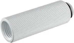 Bitspower G1/4" Male to Female Extender Fitting, 50mm, Deluxe White