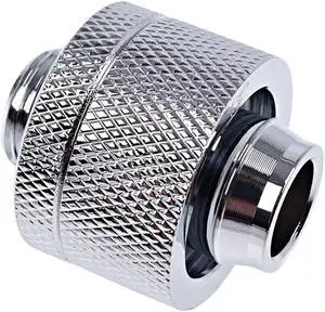 Alphacool Eiszapfen G1/4" to 13mm ID, 19mm OD Compression Fitting for Soft Tubing, Chrome Alphacool Eiszapfen G1/4" to 13mm ID, 19mm OD Compression Fitting for Soft Tubing, Chrome