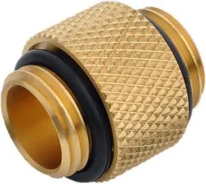 Bitspower G1/4" 10mm Male to Male Fitting, True Brass