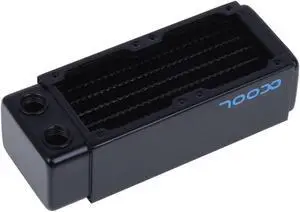 Alphacool NexXxos XT45 Full Copper Radiator 120, 60mm x 2, Dual Fan, Black