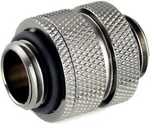 Bitspower G1/4" Adjustable Aqua Link Pipe (16-22mm), Black Sparkle