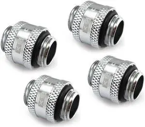 XSPC G1/4" Male to Male Rotary Fitting, Chrome, 4-pack XSPC G1/4" Male to Male Rotary Fitting, Chrome, 4-pack