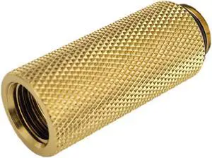 Bitspower G1/4" Male to Female Extender Fitting, 40mm, True Brass