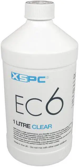 XSPC EC6 High Performance Premix PC Coolant, Translucent, 1000 mL, Clear