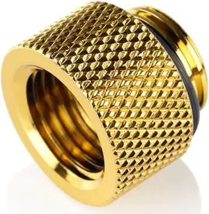 Bitspower G1/4" 10mm Male to Female Fitting, True Brass Bitspower G1/4" 10mm Male to Female Fitting, True Brass