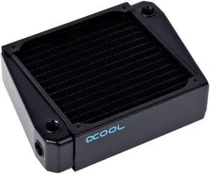 Alphacool NexXxos XT45 Full Copper X-Flow Radiator 140, 140mm x 1, Single Fan, Black Alphacool NexXxos XT45 Full Copper X-Flow Radiator 140, 140mm x 1, Single Fan, Black