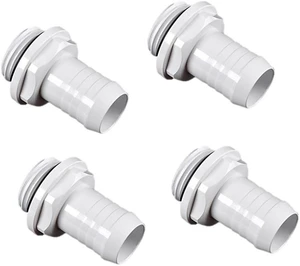 Bitspower G1/4" to 3/8" Barb Fitting for Soft Tubing, Deluxe White, 4-pack Bitspower G1/4" to 3/8" Barb Fitting for Soft Tubing, Deluxe White, 4-pack
