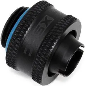 XSPC G1/4" to 3/8" ID, 1/2" OD Compression Fitting V2 for Soft Tubing, Matte Black