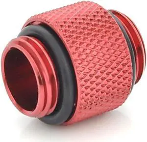 Bitspower G1/4" 10mm Male to Male Fitting, Deep Blood Red