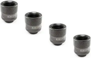 XSPC G1/4" Male to Female Rotary Fitting, Black Chrome, 4-pack XSPC G1/4" Male to Female Rotary Fitting, Black Chrome, 4-pack