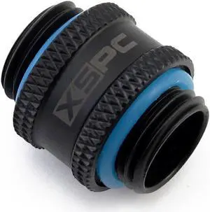 XSPC G1/4" Male to Male Rotary Fitting, Matte Black