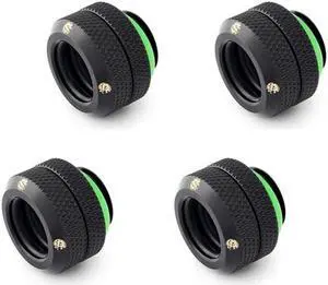 Bitspower G1/4" to Enhance Multi-Link Fitting for 12mm OD Rigid Tubing, Matte Black, 4-pack Bitspower G1/4" to Enhance Multi-Link Fitting for 12mm OD Rigid Tubing, Matte Black, 4-pack