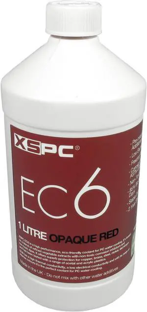 XSPC EC6 High Performance Premix PC Coolant, Opaque, 1000 mL, Red XSPC EC6 High Performance Premix PC Coolant, Opaque, 1000 mL, Red