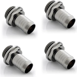 Bitspower G1/4" to 3/8" Barb Fitting for Soft Tubing, Black Sparkle, 4-pack Bitspower G1/4" to 3/8" Barb Fitting for Soft Tubing, Black Sparkle, 4-pack