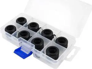 XSPC G1/4" to 10mm ID, 14mm OD Rigid Tubing Fitting (For use with XSPC Metal & PETG Tubing Only), Matte Black, 8-pack XSPC G1/4" to 10mm ID, 14mm OD Rigid Tubing Fitting (For use with XSPC Metal & PETG Tubing Only), Matte Black, 8-pack