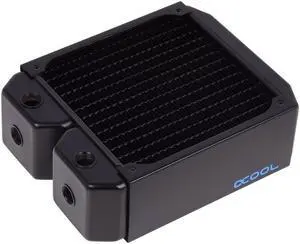 Alphacool NexXxos UT60 Full Copper Radiator 140, 140mm x 1, Single Fan, Black Alphacool NexXxos UT60 Full Copper Radiator 140, 140mm x 1, Single Fan, Black