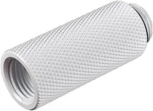 Bitspower G1/4" Male to Female Extender Fitting, 40mm, Deluxe White