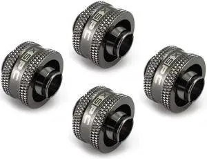 XSPC G1/4" to 3/8" ID, 5/8" OD Compression Fitting V2 for Soft Tubing, Black Chrome, 4-pack XSPC G1/4" to 3/8" ID, 5/8" OD Compression Fitting V2 for Soft Tubing, Black Chrome, 4-pack