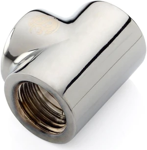 Bitspower T-Block Fitting with Triple G1/4" Female, Black Sparkle Bitspower T-Block Fitting with Triple G1/4" Female, Black Sparkle
