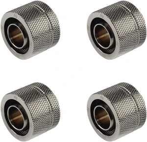 Bitspower G1/4" to 1/2" ID, OD 3/4" OD Compression Fitting for Soft Tubing, CC5 Ultimate, Black Sparkle, 4-pack Bitspower G1/4" to 1/2" ID, OD 3/4" OD Compression Fitting for Soft Tubing, CC5 Ultimate, Black Sparkle, 4-pack