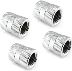 XSPC G1/4" Female to Female Rotary Fitting, Chrome, 4-pack XSPC G1/4" Female to Female Rotary Fitting, Chrome, 4-pack