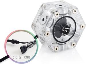 Bitspower G1/4" Hexagon Flow Indicator, Digital RGB