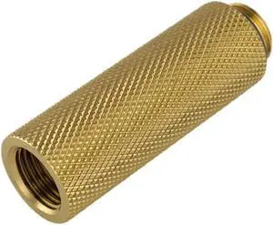 Bitspower G1/4" Male to Female Extender Fitting, 50mm, True Brass Bitspower G1/4" Male to Female Extender Fitting, 50mm, True Brass