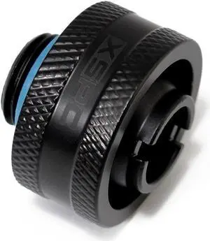 XSPC G1/4" to 1/2" ID, 3/4" OD Compression Fitting V2 for Soft Tubing, Matte Black