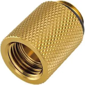Bitspower G1/4" Male to Female Extender Fitting, 20mm, True Brass