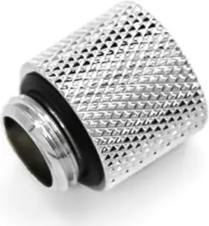 Barrow G1/4" Male to Female Extender Fitting, 15mm, Silver Shiny