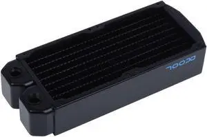 Alphacool NexXxos XT45 Full Copper Radiator 184, 92mm x 2, Dual Fan, Black
