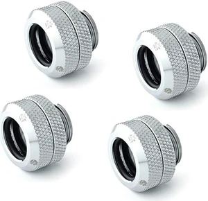 Bitspower G1/4" to Enhance Multi-Link Fitting for 12mm OD Rigid Tubing, Silver Shining, 4-pack Bitspower G1/4" to Enhance Multi-Link Fitting for 12mm OD Rigid Tubing, Silver Shining, 4-pack