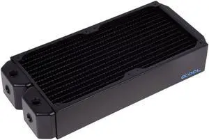 Alphacool NexXxos UT60 Full Copper Radiator 280, 140mm x 2, Dual Fan, Black