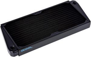 Alphacool NexXxos ST30 Full Copper X-Flow Radiator 280, 140mm x 2, Dual Fan, Black
