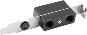 Aquacomputer Slot Cover with 2x G1/4" Ports