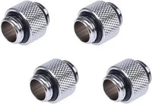 Alphacool HF G1/4" Male to Male Extender Fitting, 10mm, Chrome, 4-pack Alphacool HF G1/4" Male to Male Extender Fitting, 10mm, Chrome, 4-pack