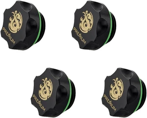 Bitspower Premium G1/4" Stop Fitting, Matte Black, 4-pack Bitspower Premium G1/4" Stop Fitting, Matte Black, 4-pack